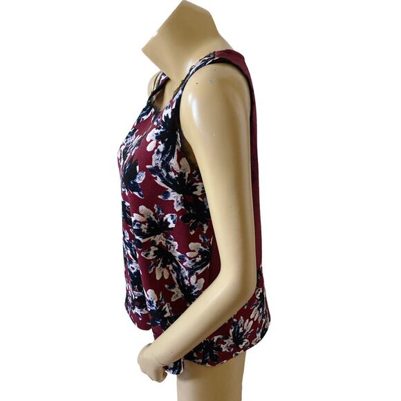 SIMPLY VERA VERA WANG Womens Petite Size PM Sleeveless Fringed Tank Top Shirt - Picture 2 of 8